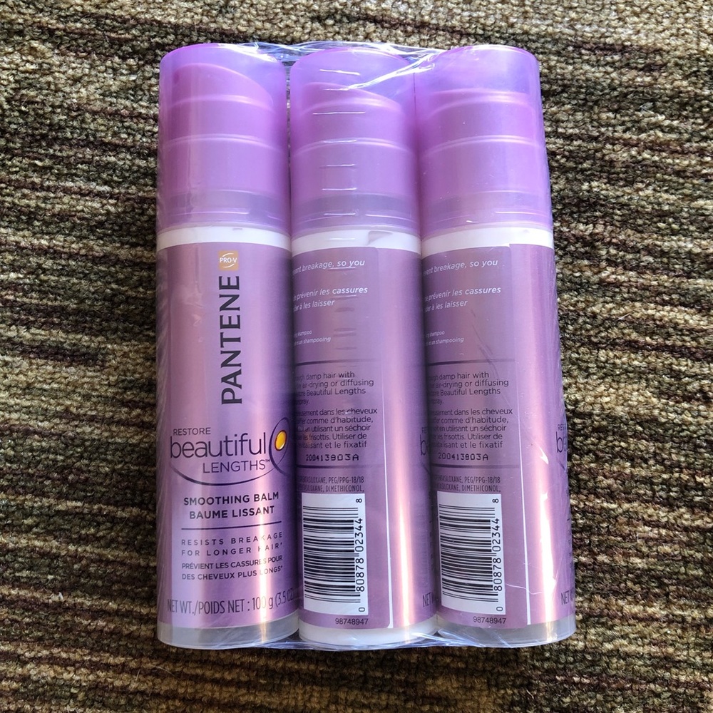 Pantene Beautiful Lengths Smoothing Balm - 3 pack